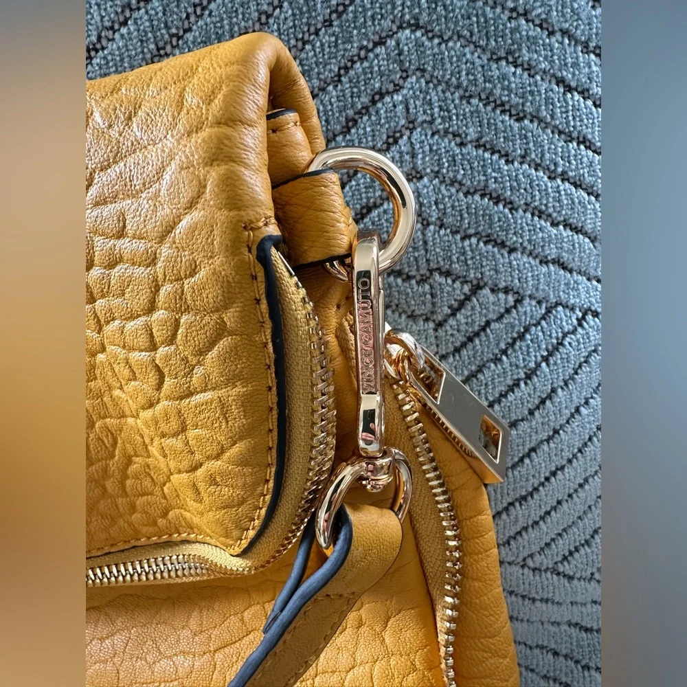 Vince Camuto Lamb Leather Crossbody Bag - Cory - Sunglow - Picture 6 of 16